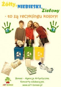 Plakat kwiecień - akcja recykling